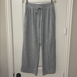Cherish Heather Gray Wide Leg Lounge Sweat Pants Size Medium